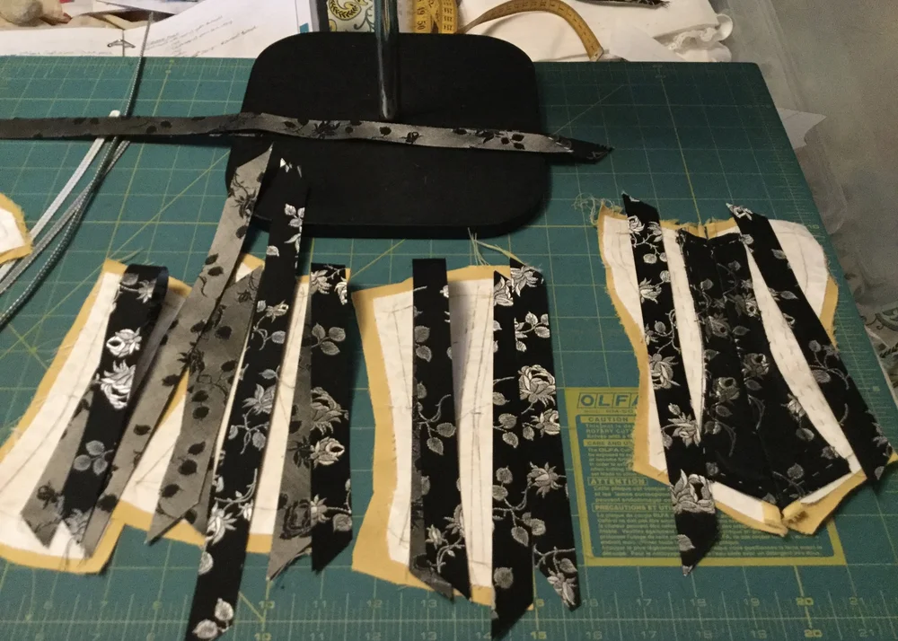 Checking that I have enough bias tape.