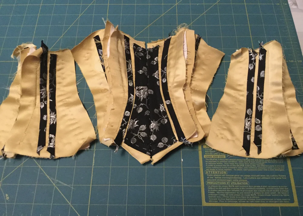 Applying casings to the body of the pieces.