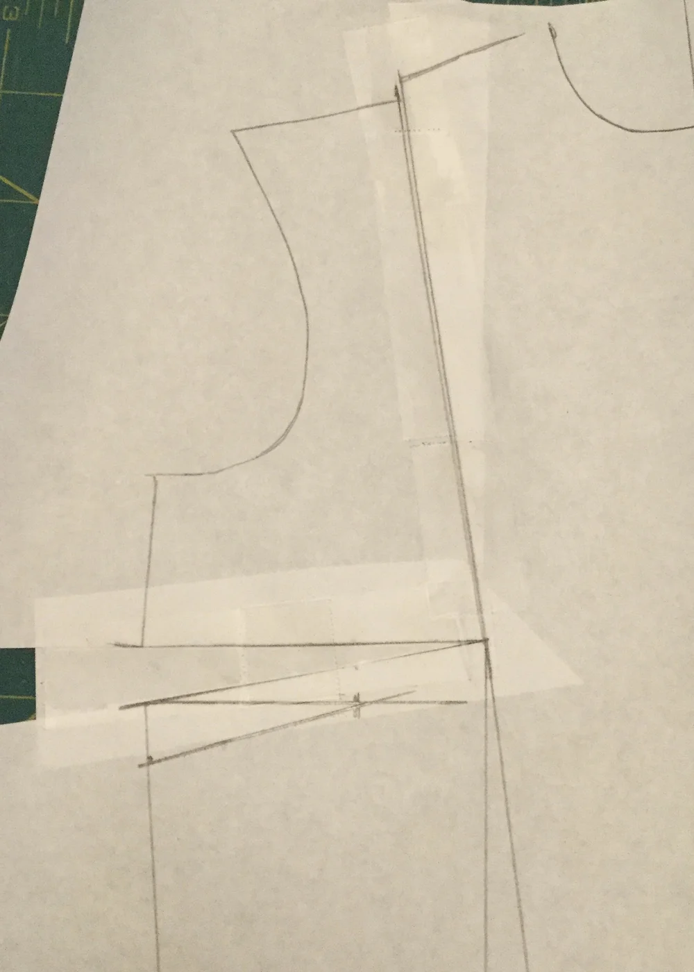 Rotating the shoulder dart.