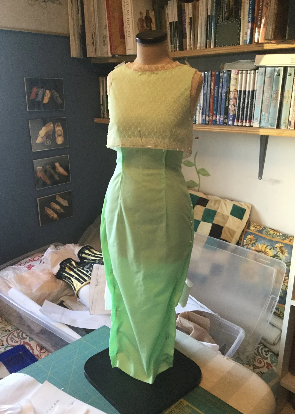 Pinning out more on the sides.