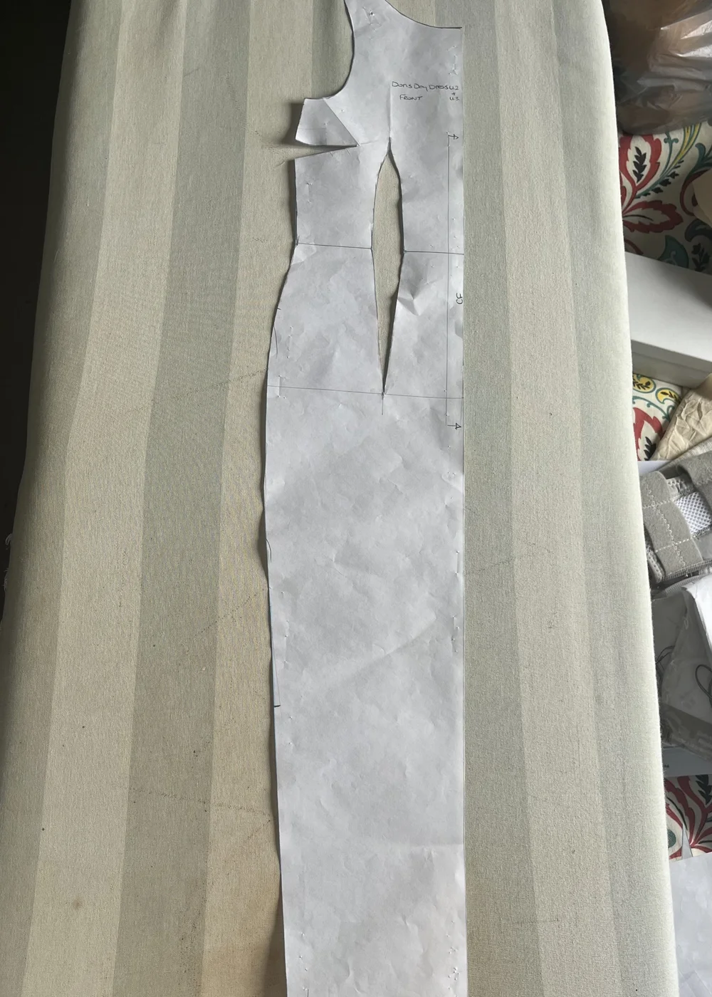 Final front pattern.