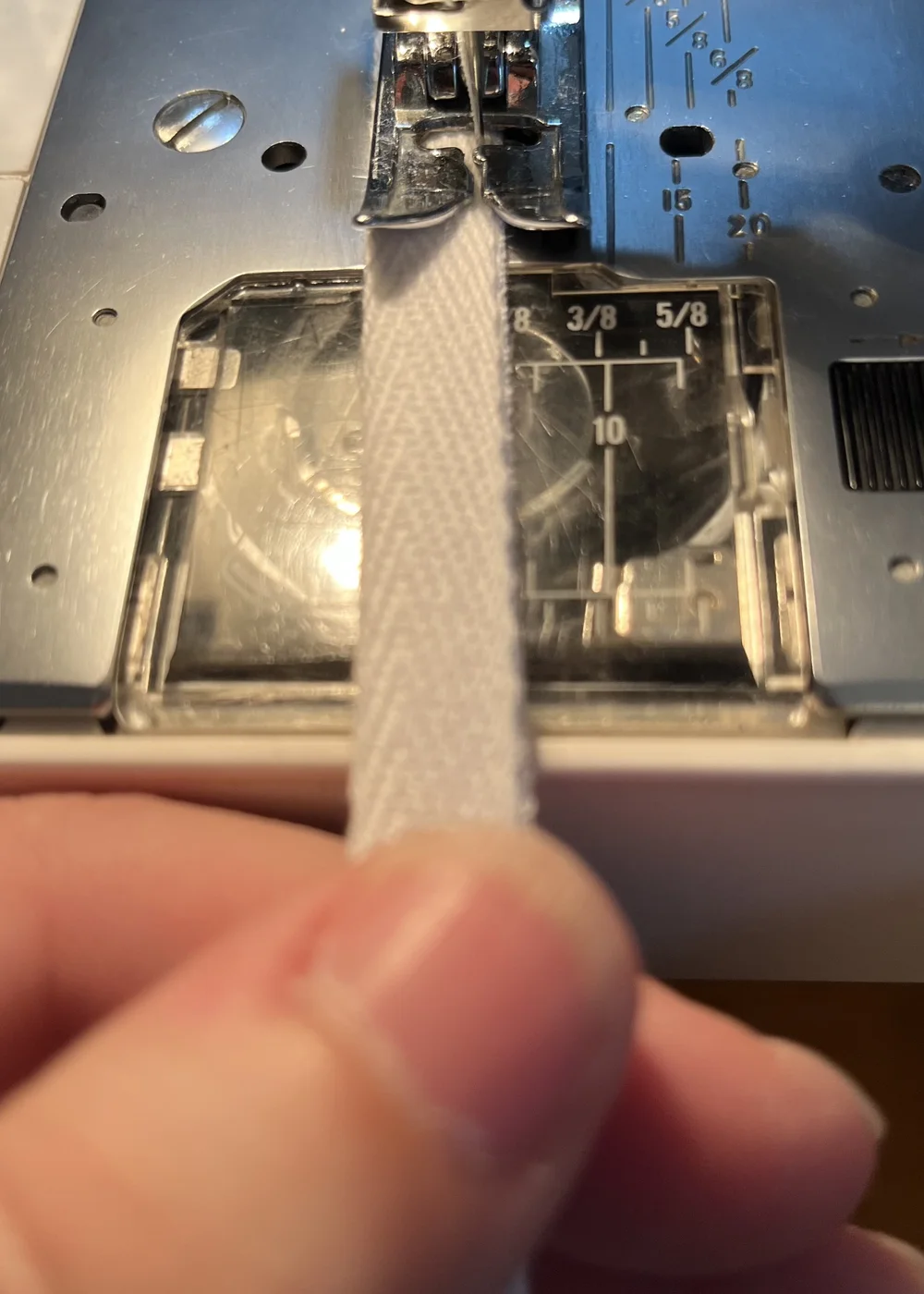 Stitching the casing closed