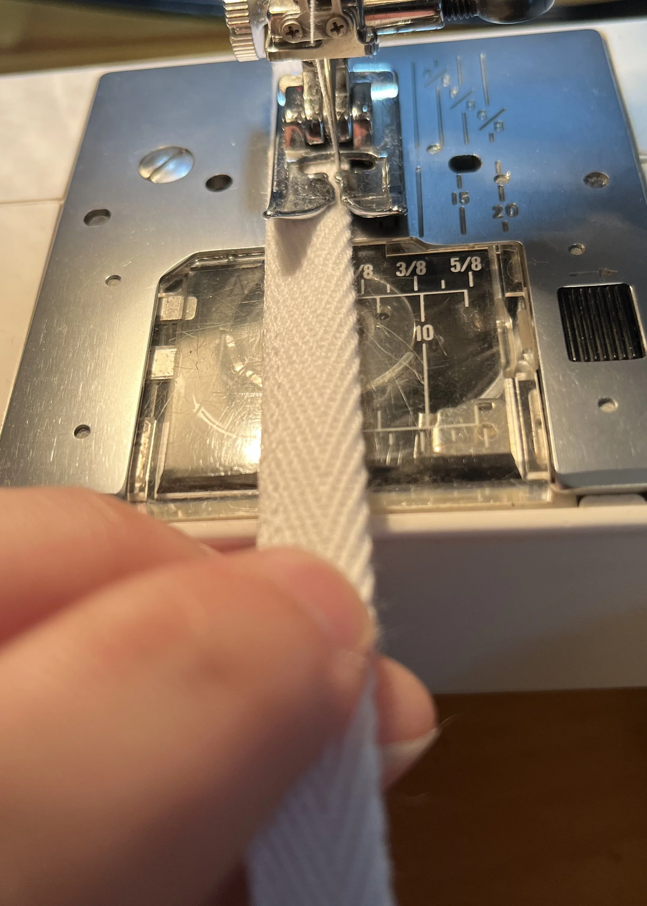 Topstitching the other side
