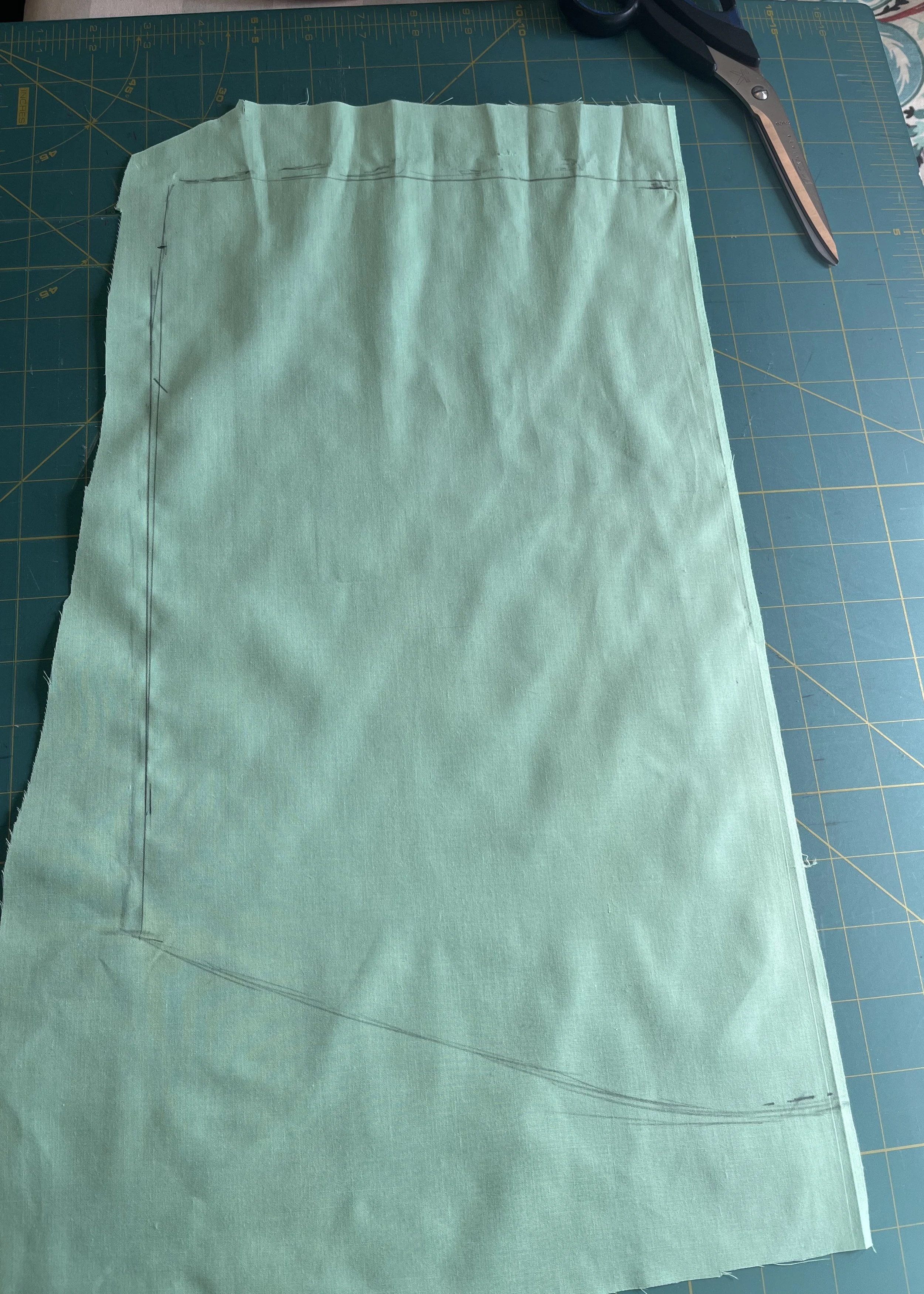 Turning the drape into a pattern.