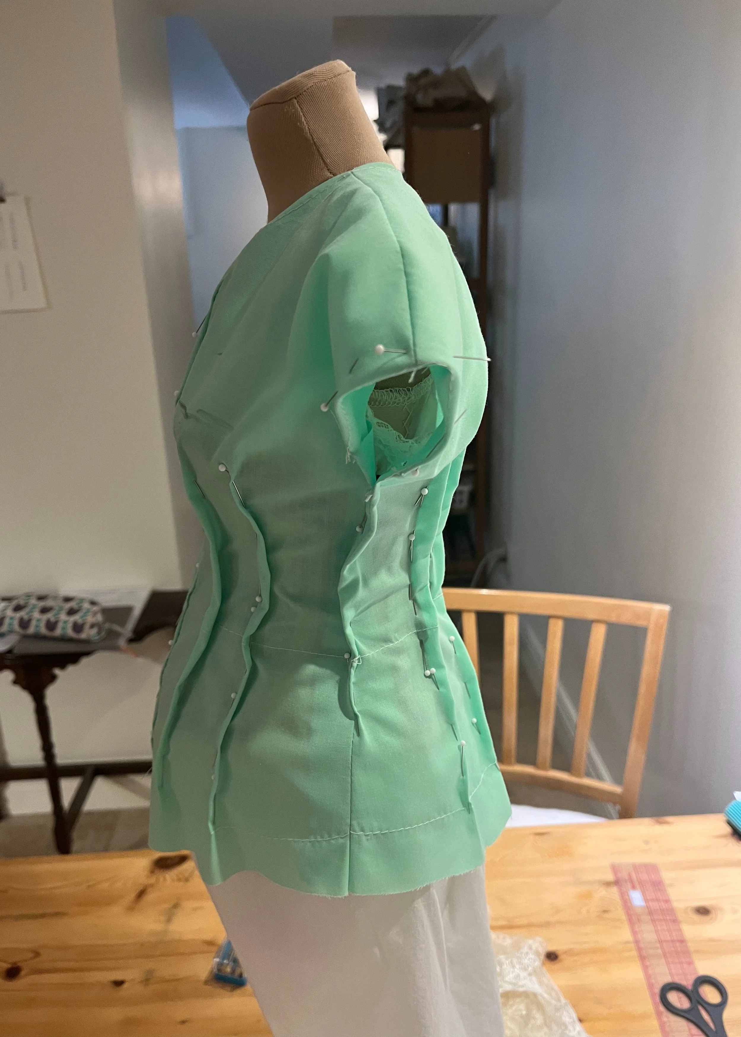 Fitting the mock up.
