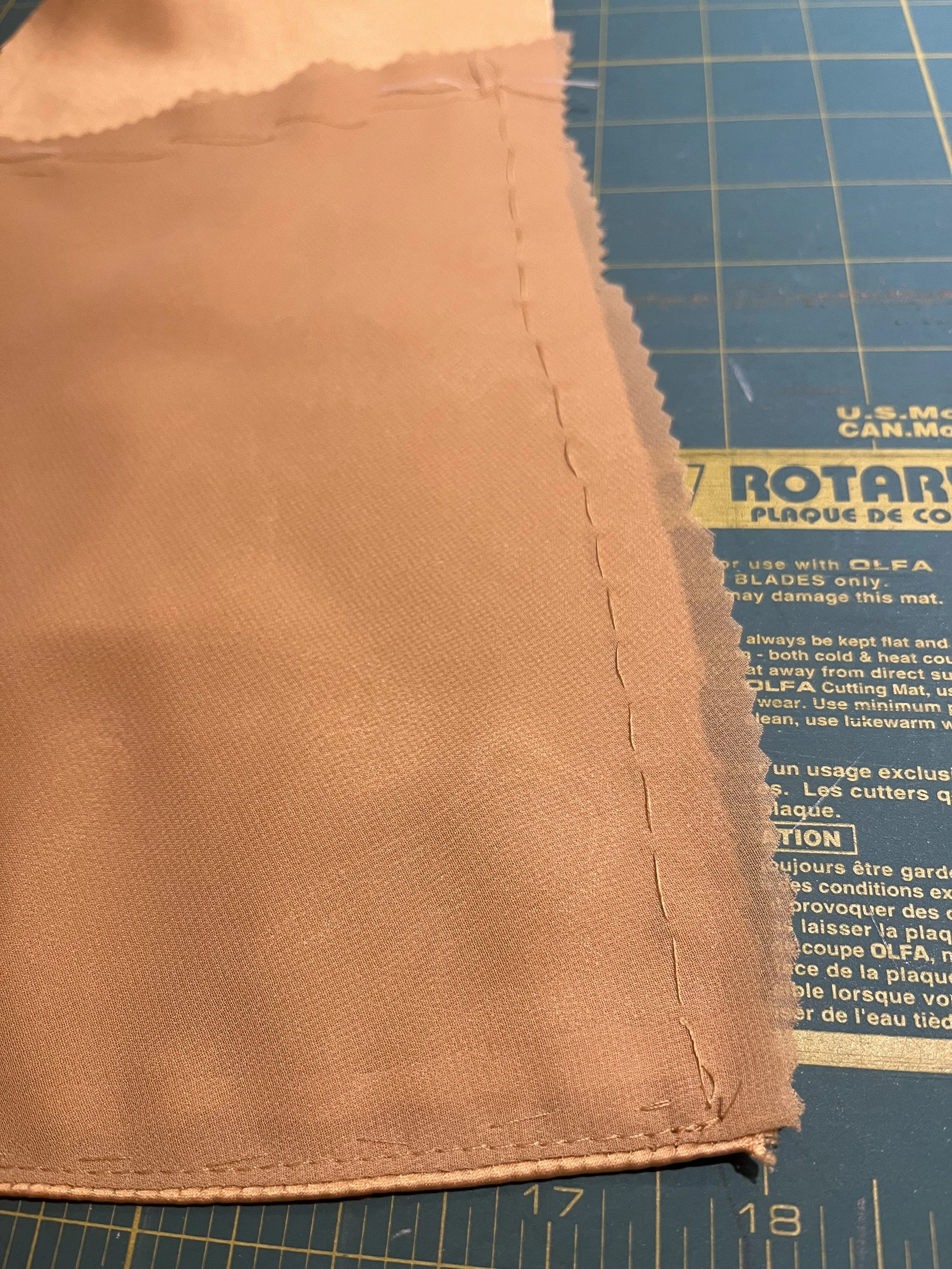 Skirt panel prepped for assembly.