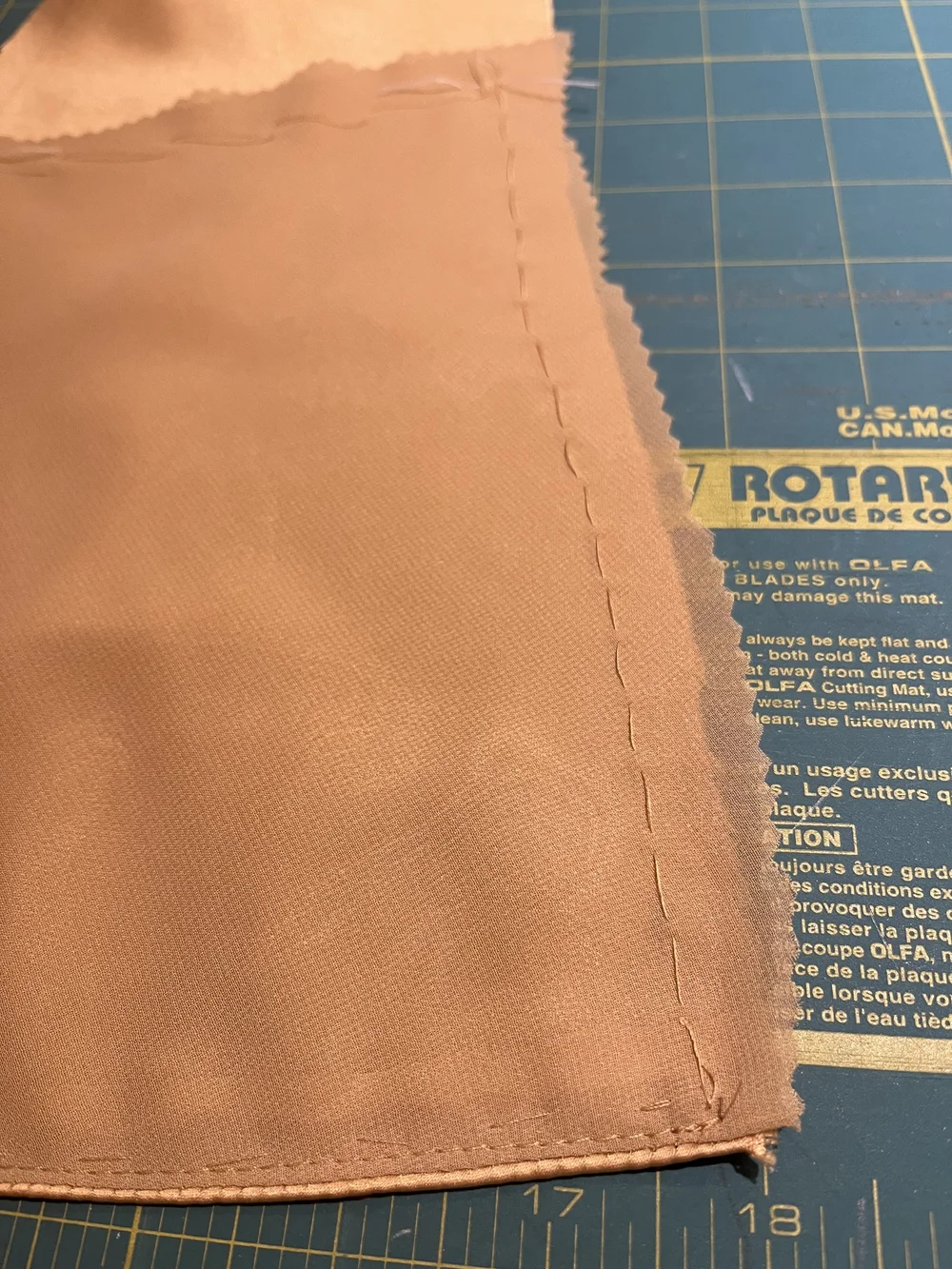 Skirt panel prepped for assembly.