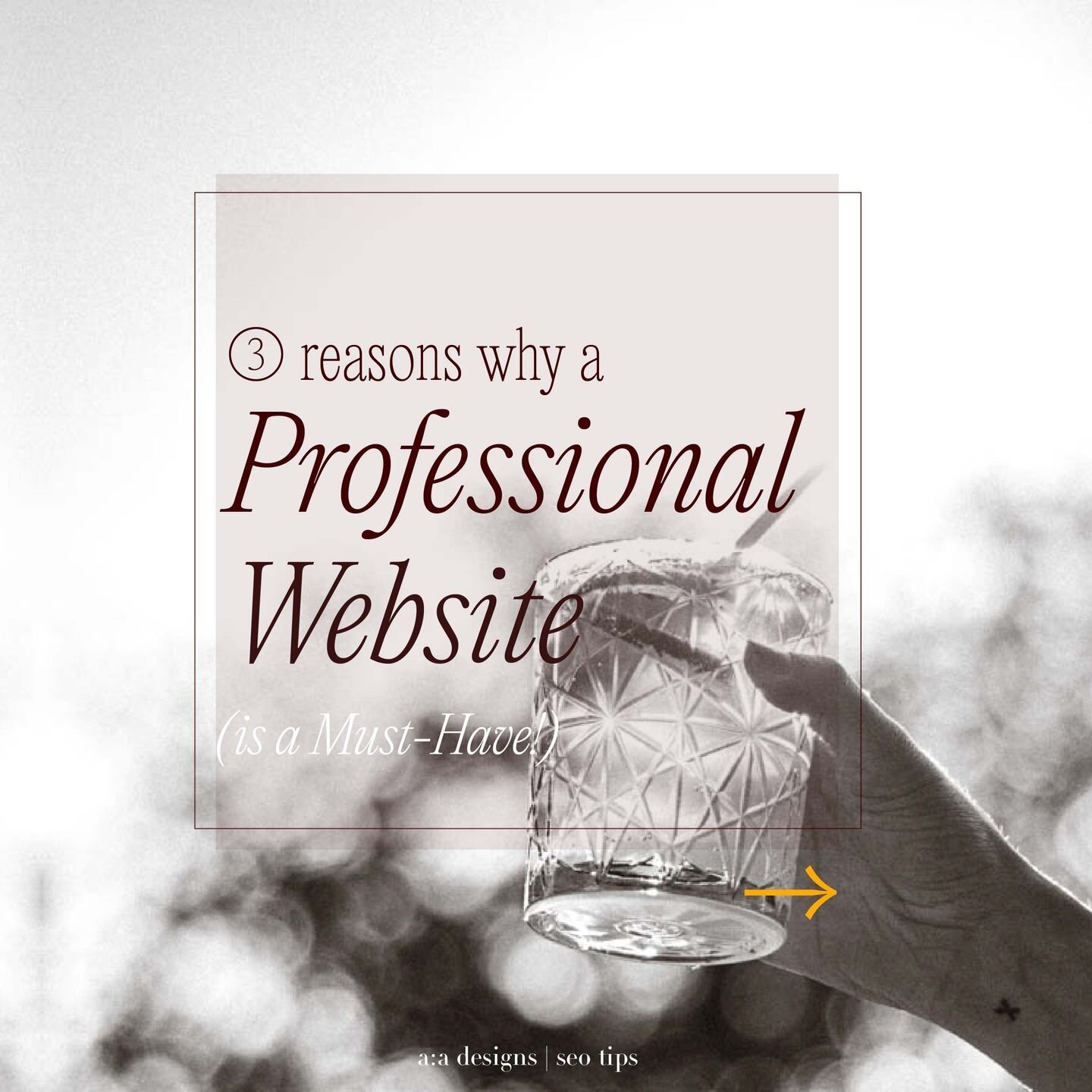 If you're serious about taking your business to the next level, having a professional-looking website is essential. 

Here are 🛠 3 reasons why you need one - but that's just the tip of the iceberg! 

For a more in-depth analysis and actionable point