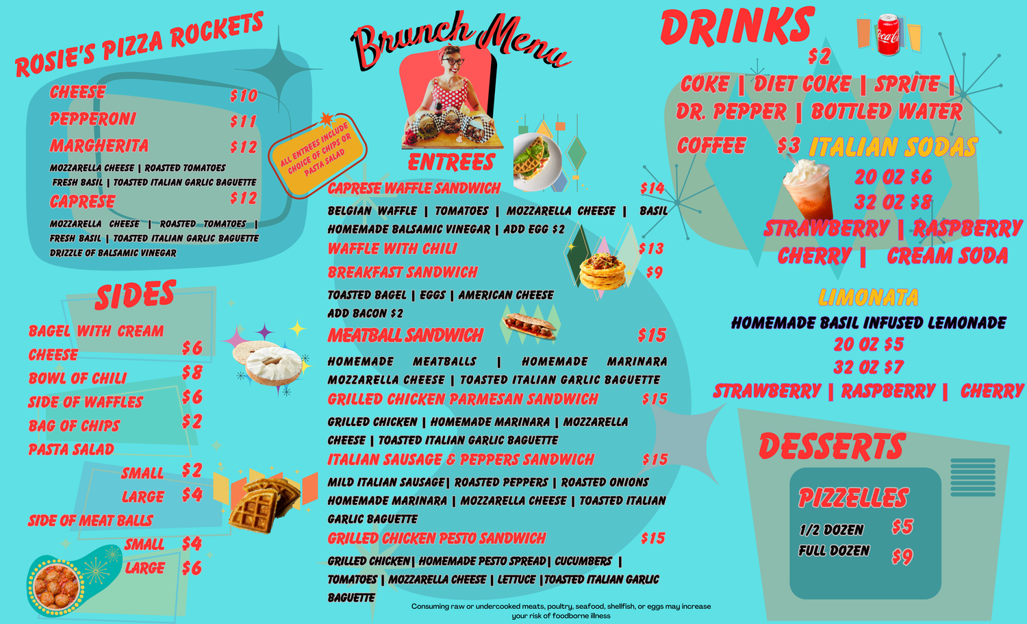 Menu 1 — Rosie's Kitchen Inspired Cuisine