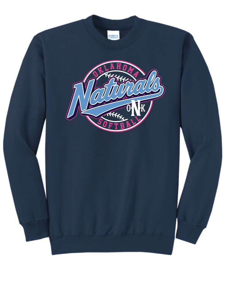 Naturals Blue w Pink Circle