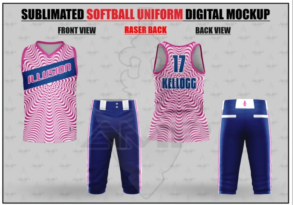 Custom Racer back Softball uniform.
