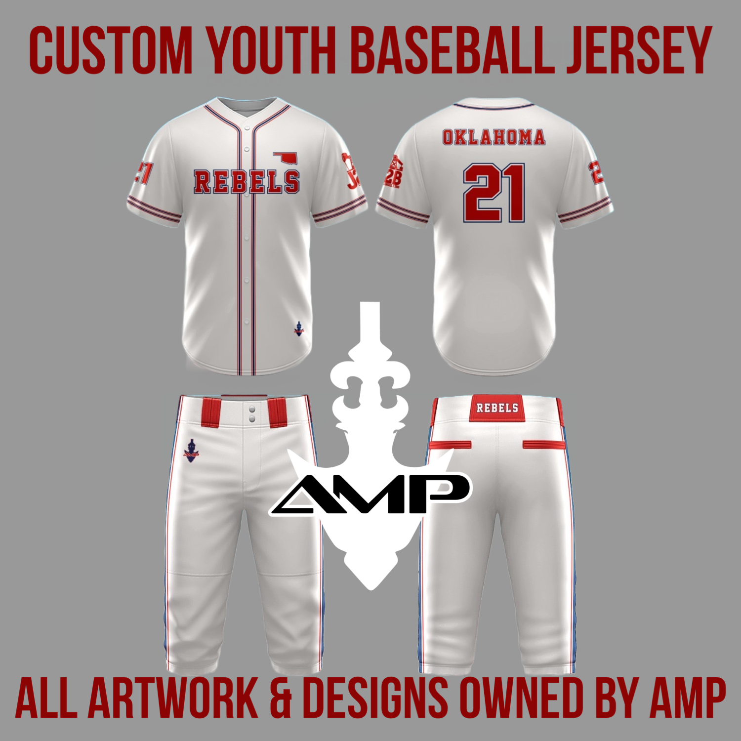 Custom Bone Youth Jersey