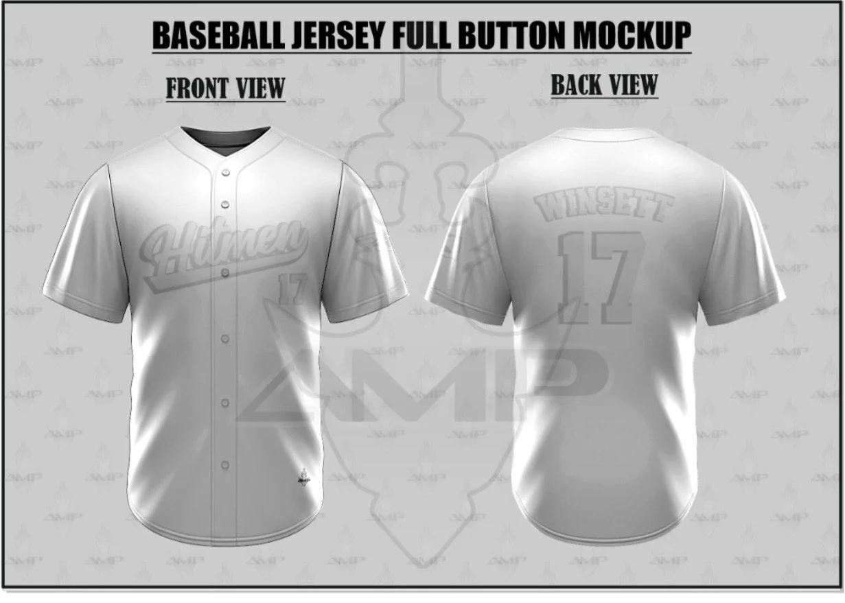 Baseball button up uniform