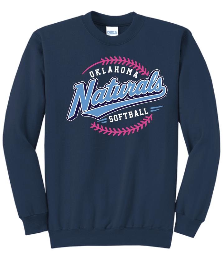 Naturals Blue w pink stitches