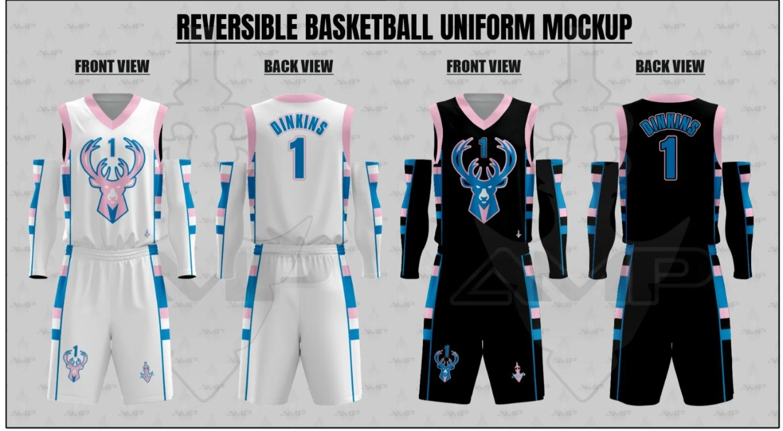 Youth Basketball Reversible Uniform