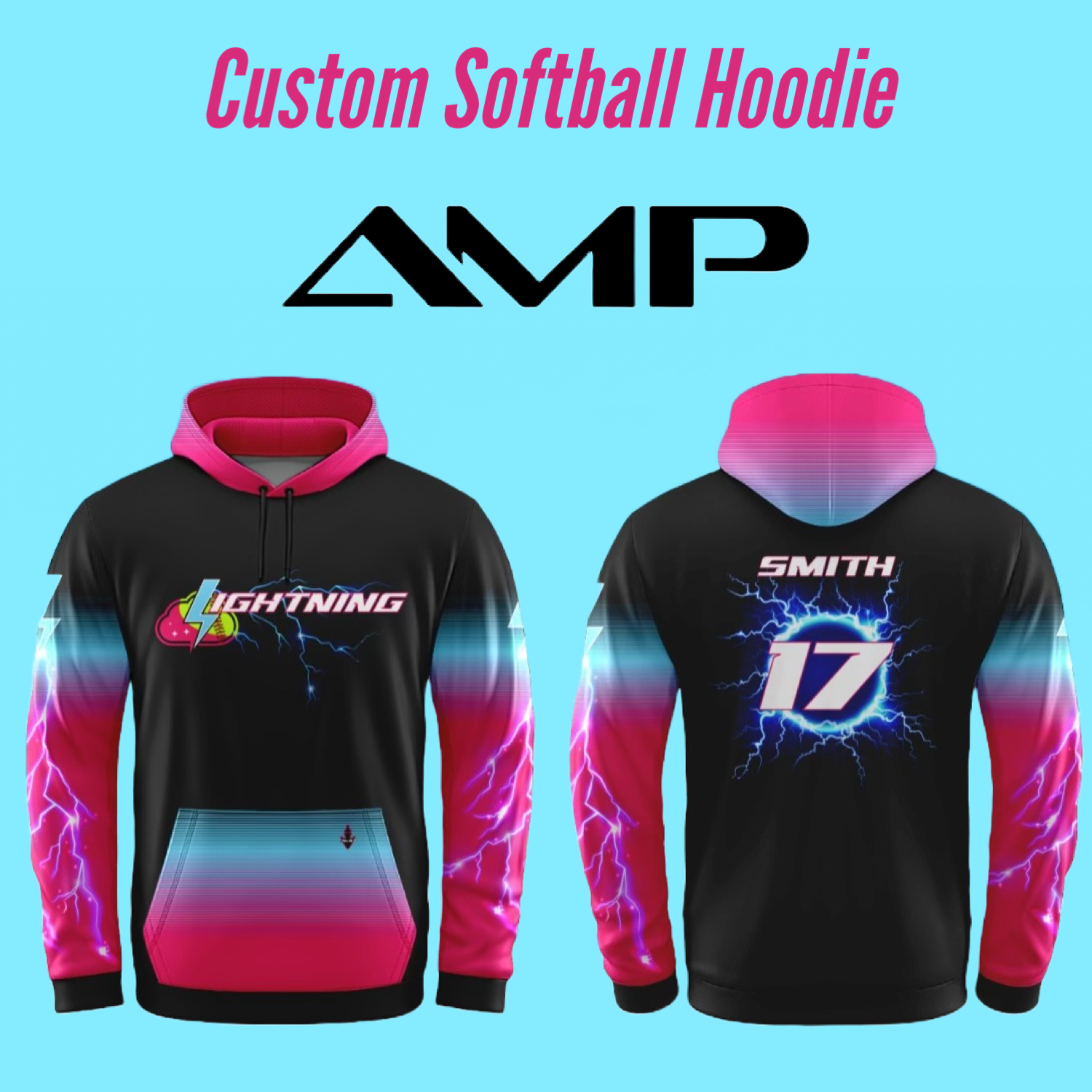 Team Softball Hoodie
