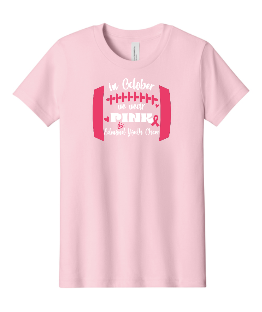 Edmond Youth Cheer Pink Out Shirt