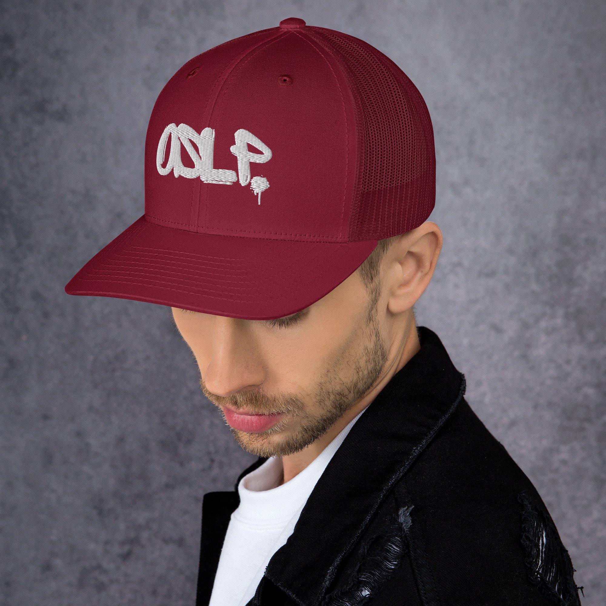 retro-trucker-hat-cranberry-left-686b6cf10f6ff.jpg