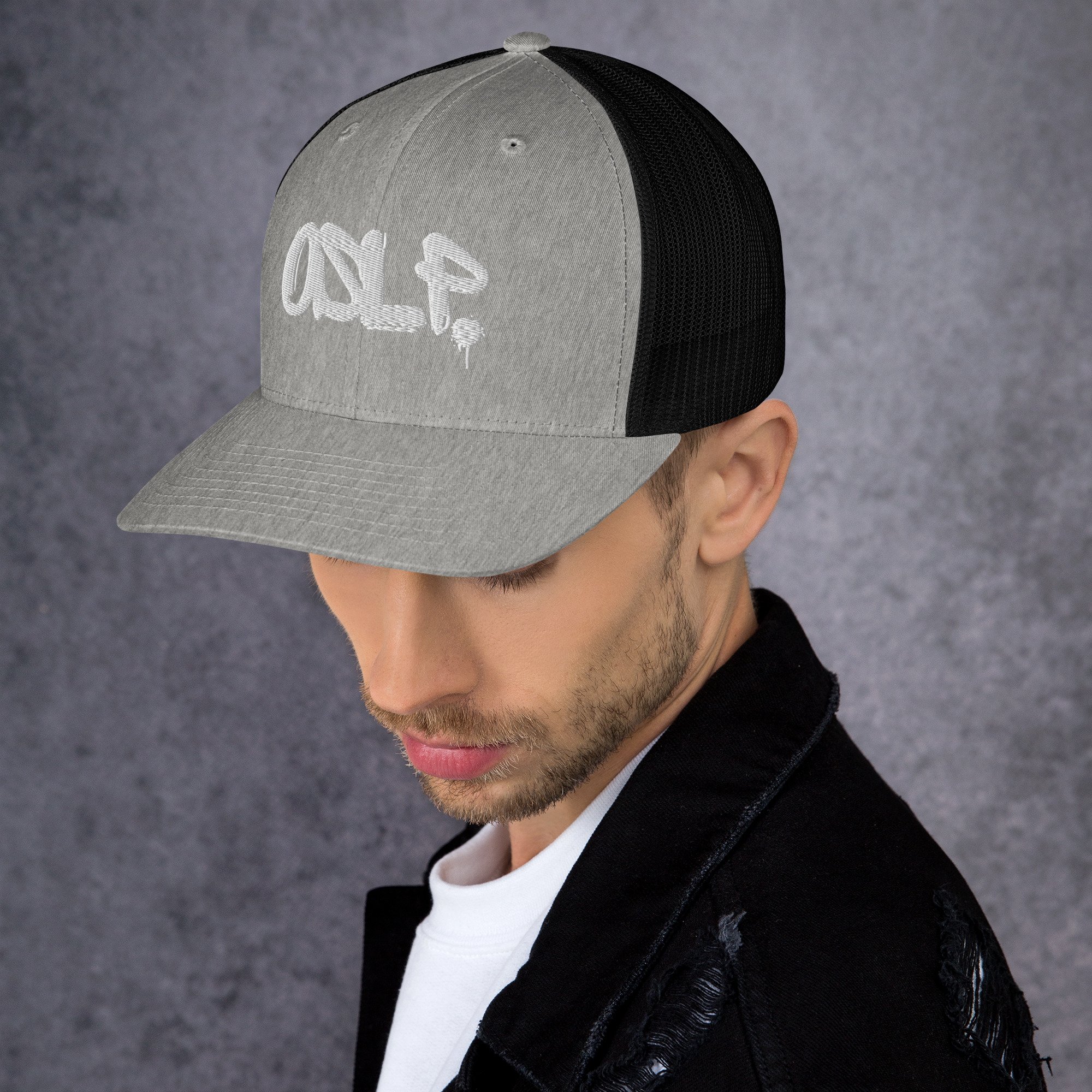 retro-trucker-hat-heather-black-left-686b6cf115f96.jpg