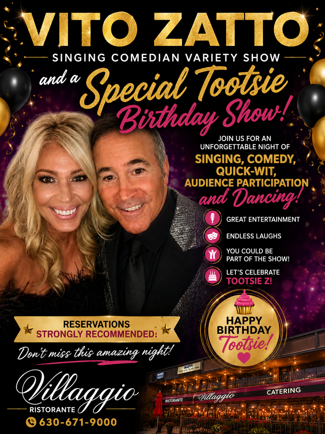 Vito Zatto - Tootsie's Birthday Show
Saturday, August 15th