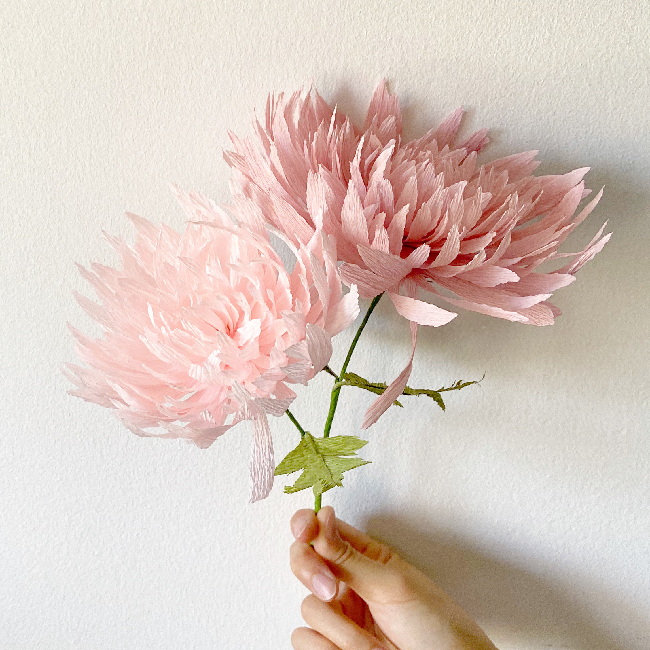 Crepe Paper Chrysanthemum Flower