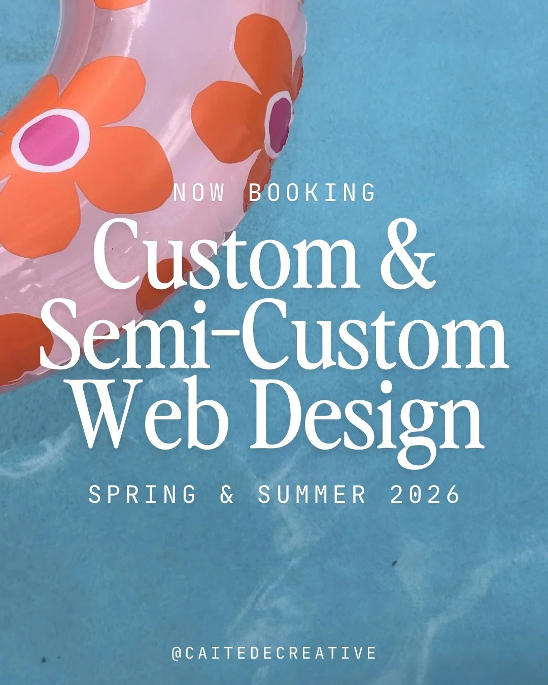 My books are now open for Custom &amp; Semi-Custom Web Design from April - August! 🌸

Spring and summer might be all about soaking up sunshine and fresh air, but it&rsquo;s also the perfect time to cross &ldquo;new website&rdquo; off your never endi