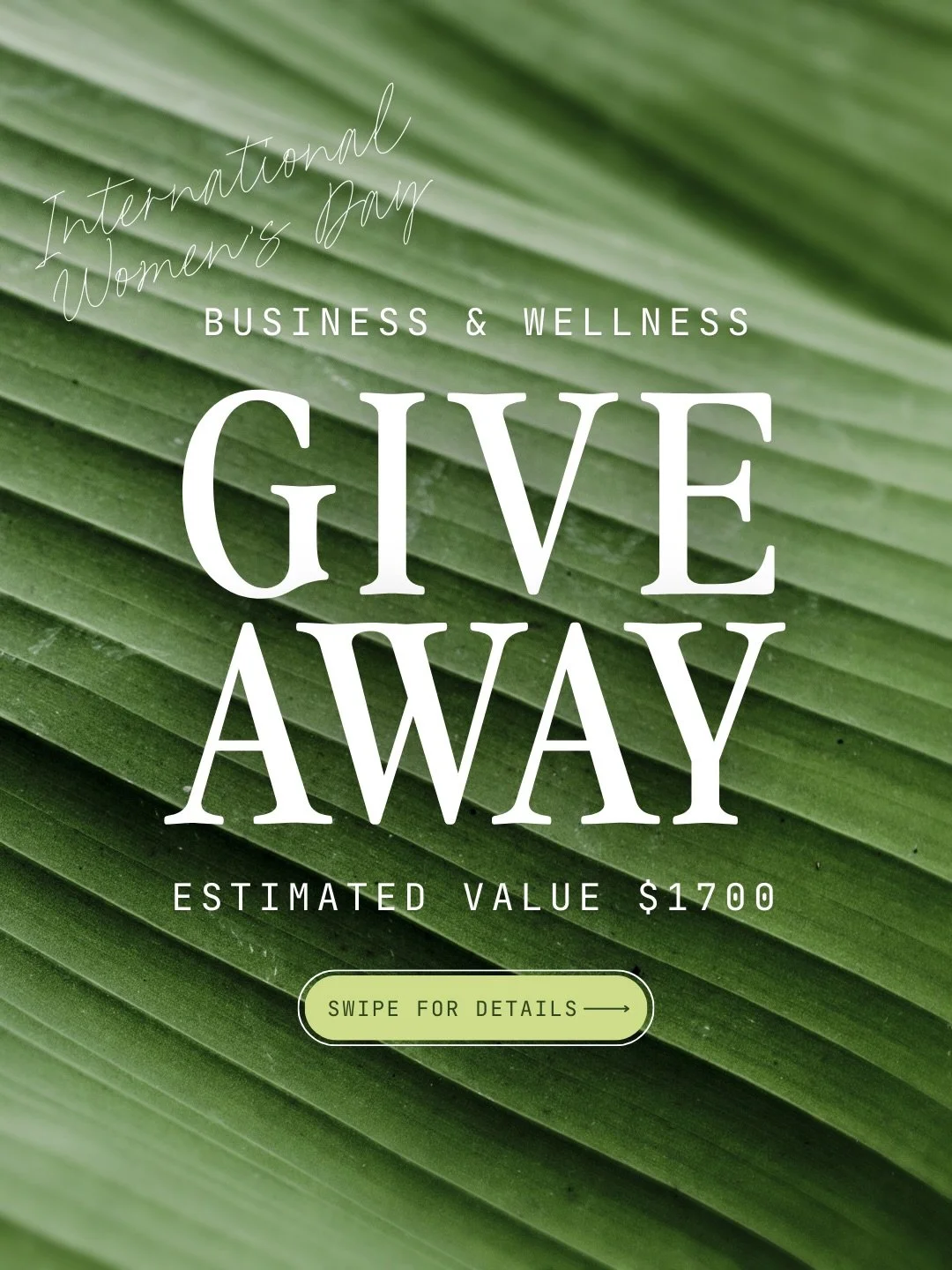 GIVEAWAY ALERT 🎉

To celebrate International Women&rsquo;s Day, I&rsquo;ve teamed up with 10 incredible women-owned businesses to give away over $1700 in prizes! 💝

I feel SO incredibly lucky to be surrounded by so many inspiring, badass women who 