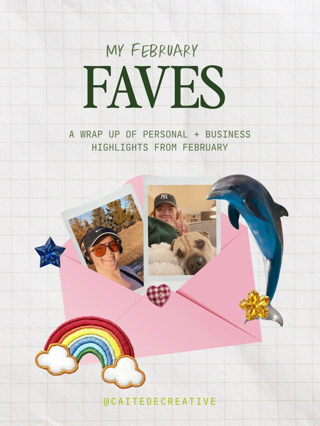 My February FAVES are (finally) here 🌸

Round ✌️ and I&rsquo;m still loving designing these FAVES posts - it&rsquo;s fun to get a little weird (and in this case nostalgic) with these designs. 

Last month was a goood one - for a short month it packe