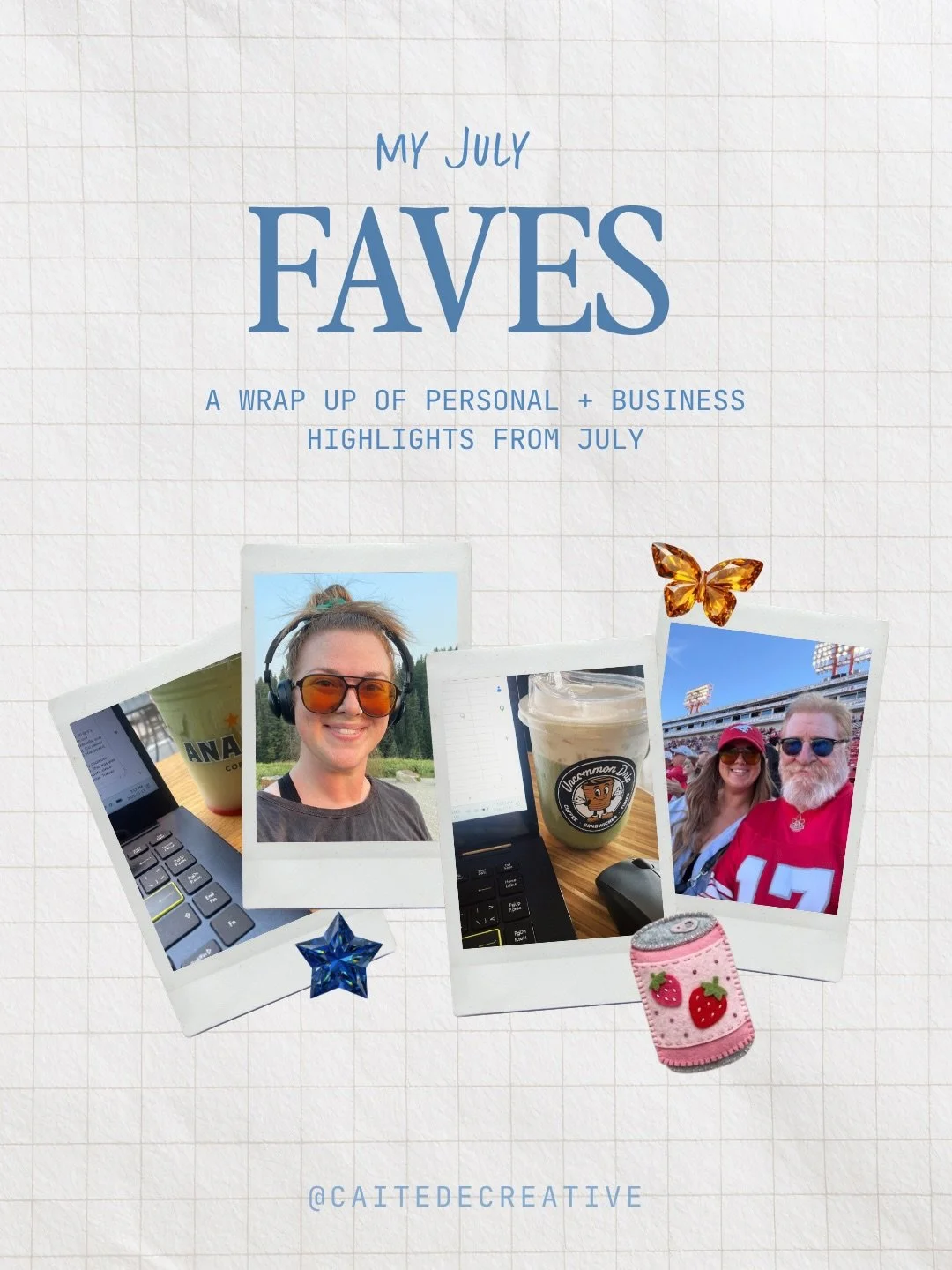 Back by popular demand, my July FAVES is here! 🌸

I recently challenged myself to be more engaged on Instagram (and forced some of my fave business pals tl join me), and when I asked what everyone wanted to see - the FAVES series was at the top of t