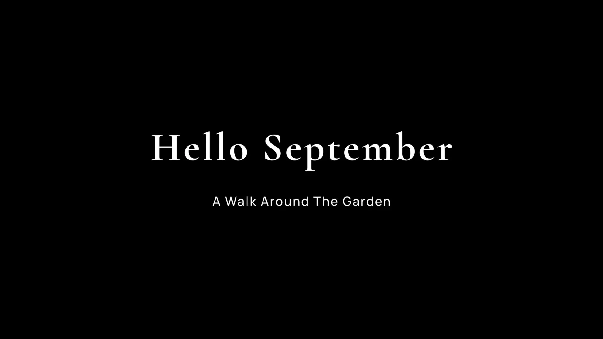 Hello September
