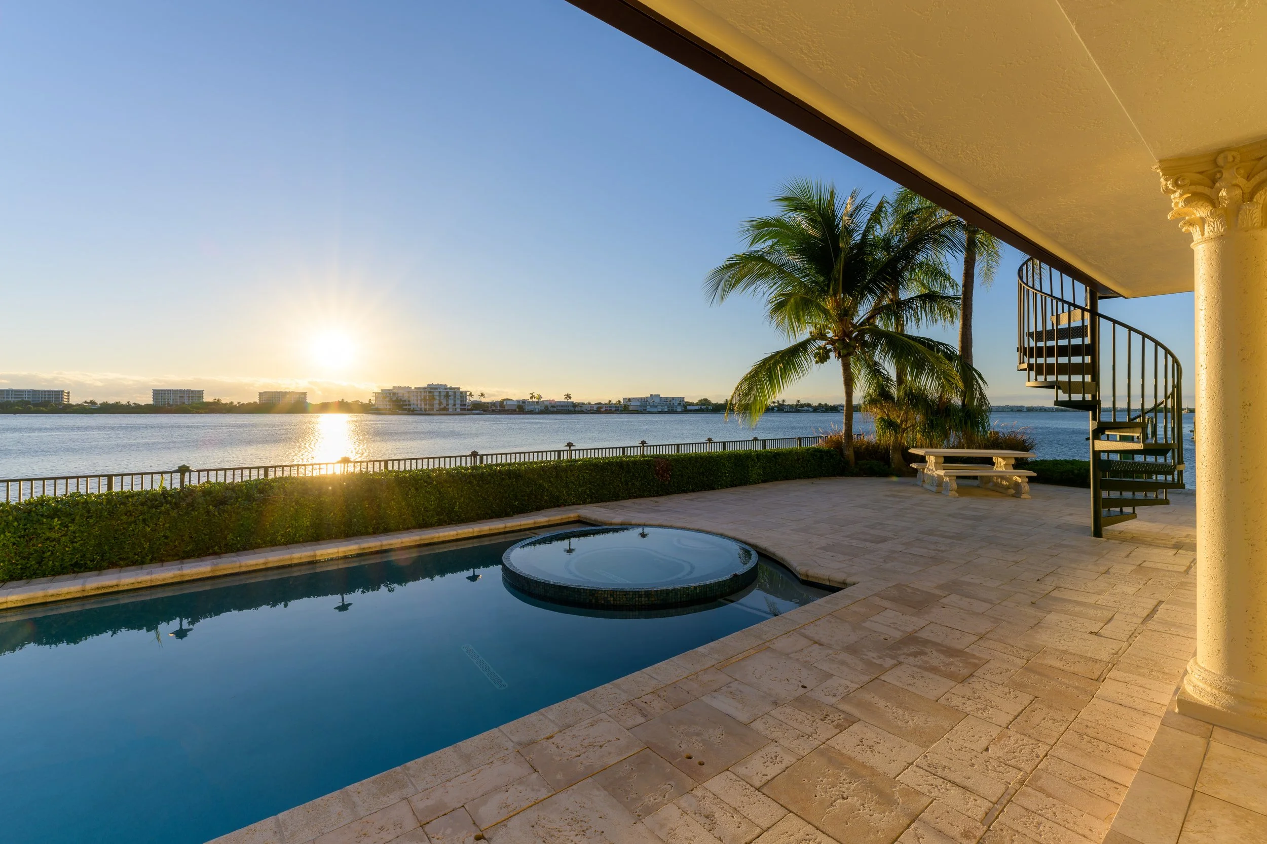 Sunrise over pool patio.jpg