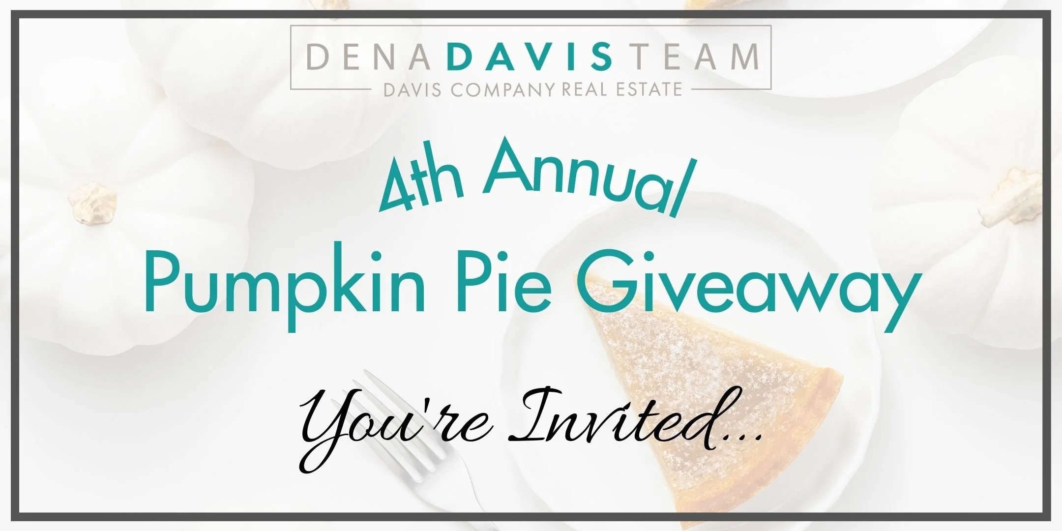 4th Annual Pie Giveaway