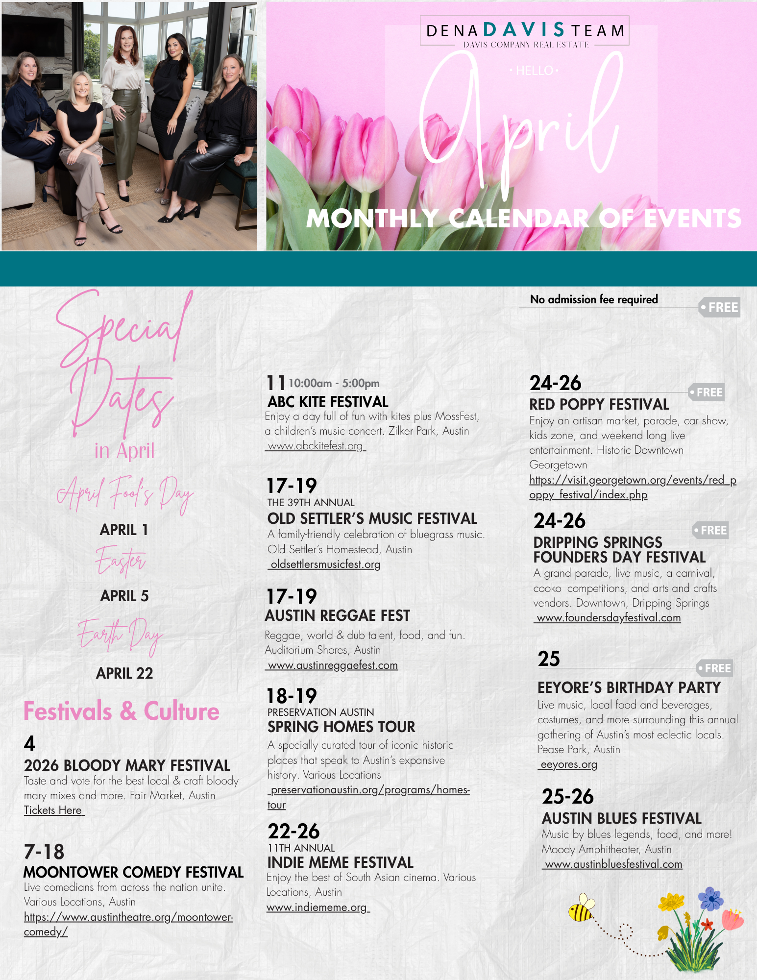 April in Austin- Plan Your Events! 