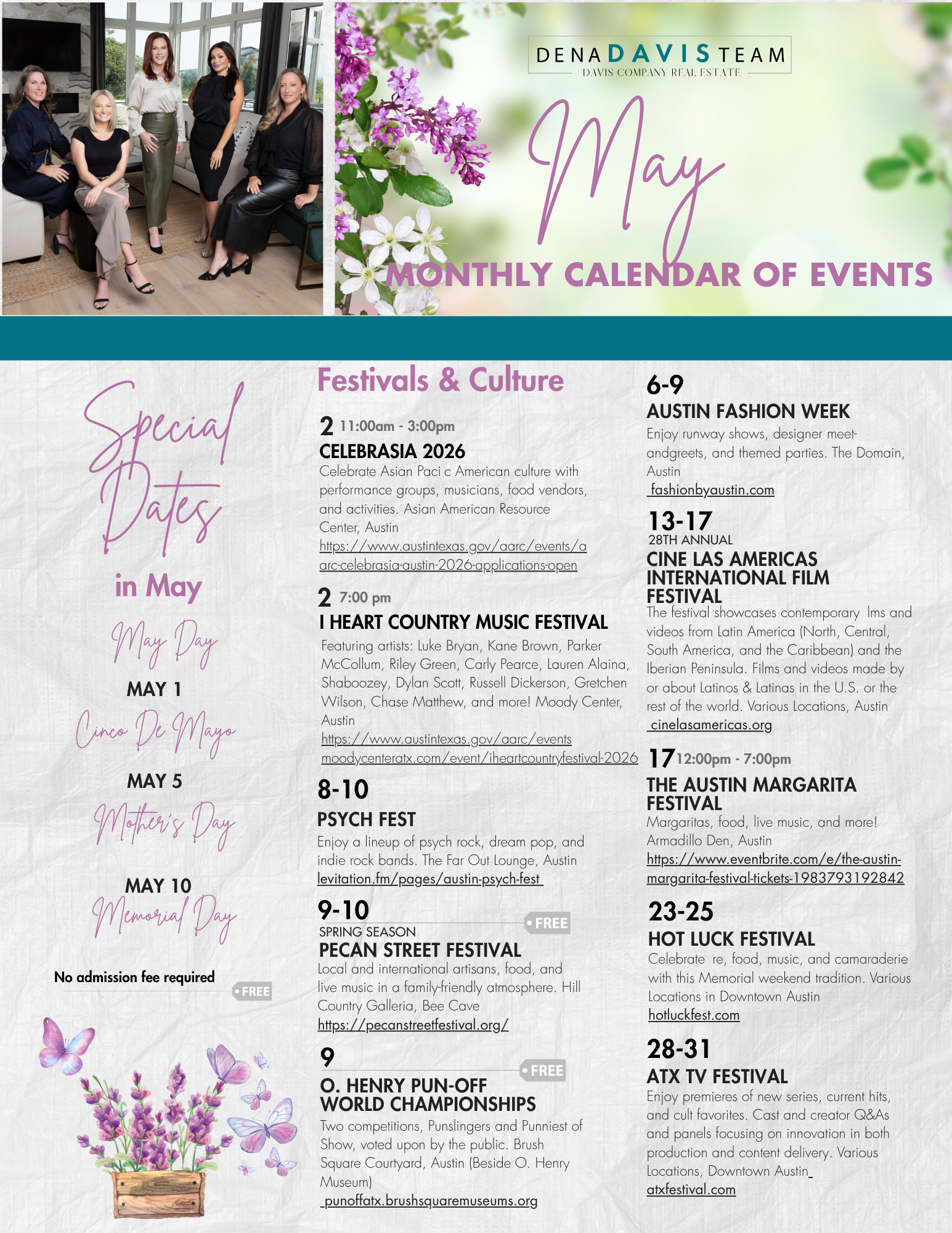 May in Austin- Plan Your Events!  