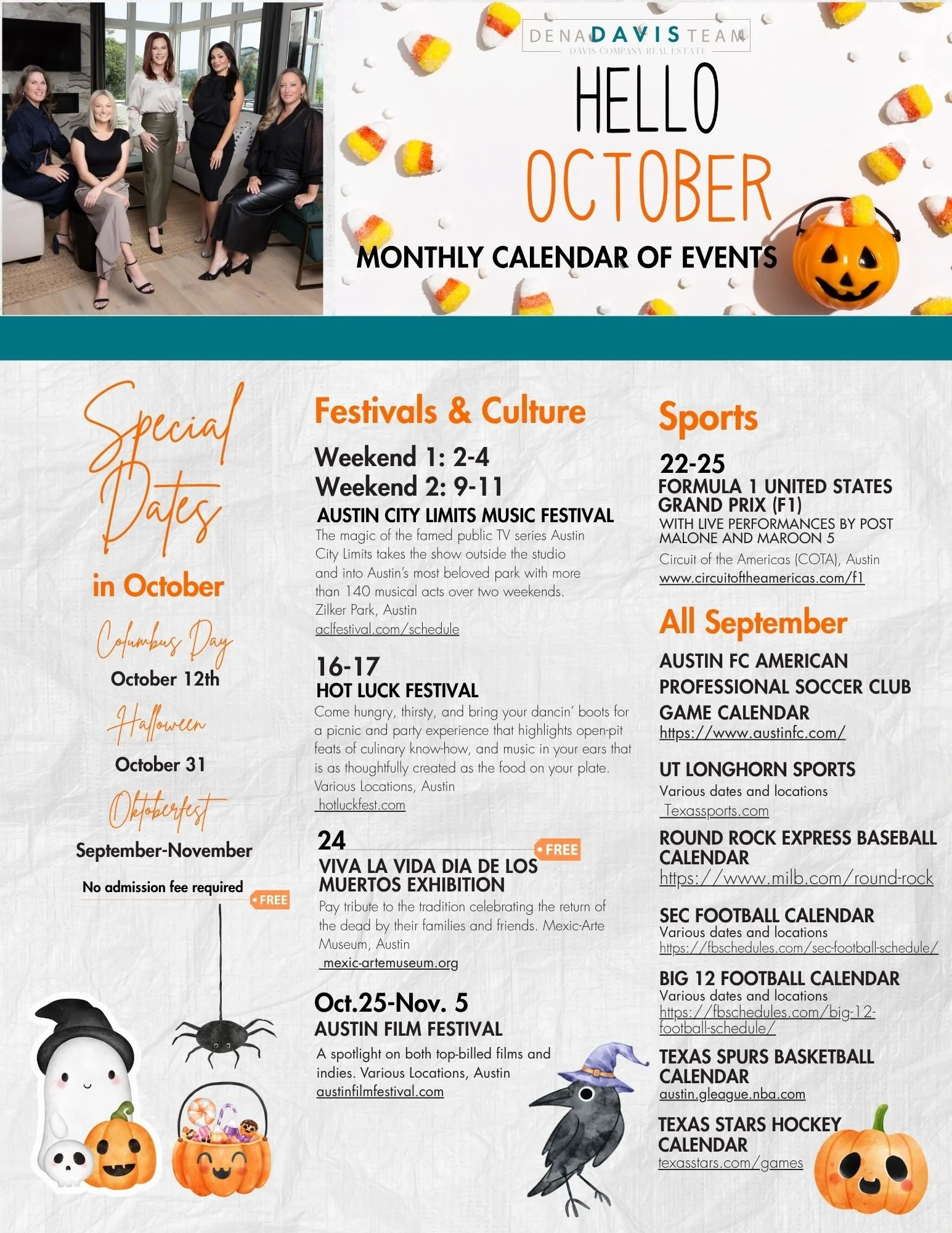 October in Austin- Plan Your Events! 