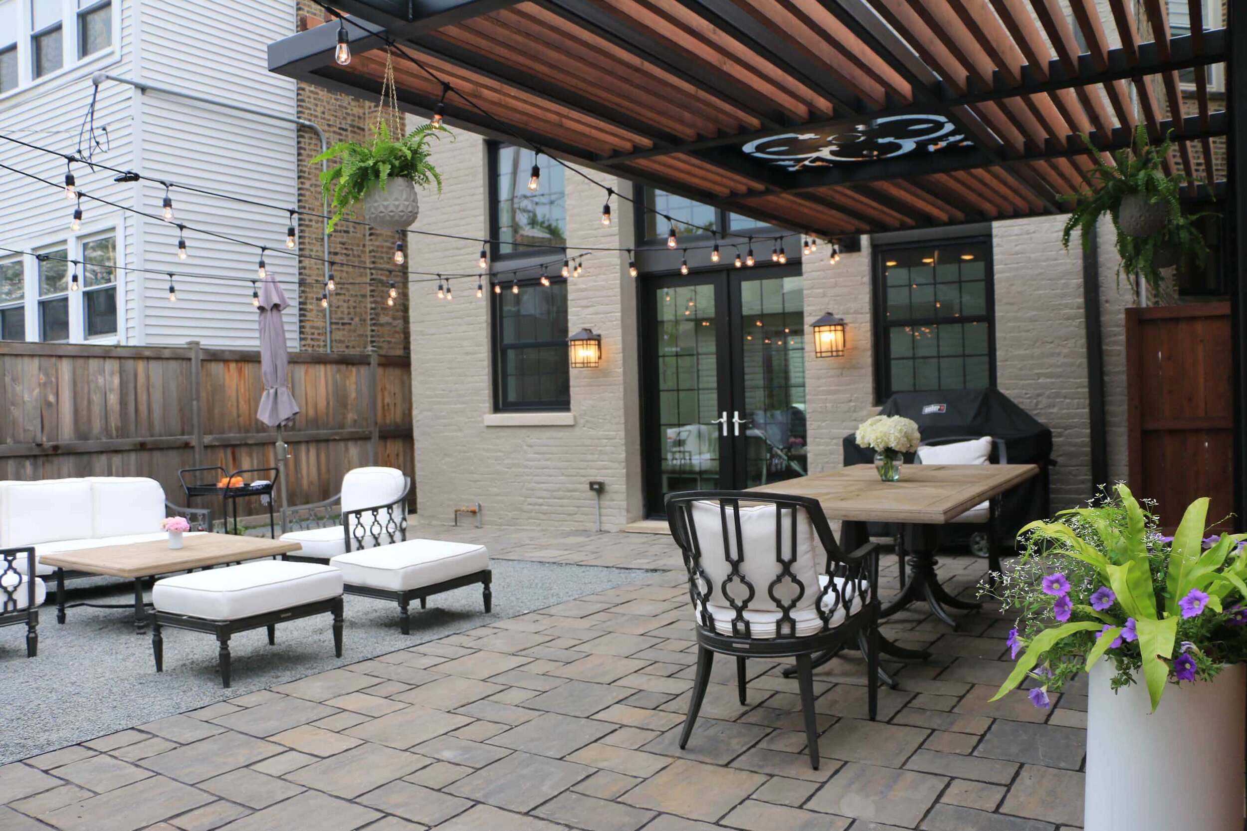 Moroccan Outdoor Living Space in Chicago 