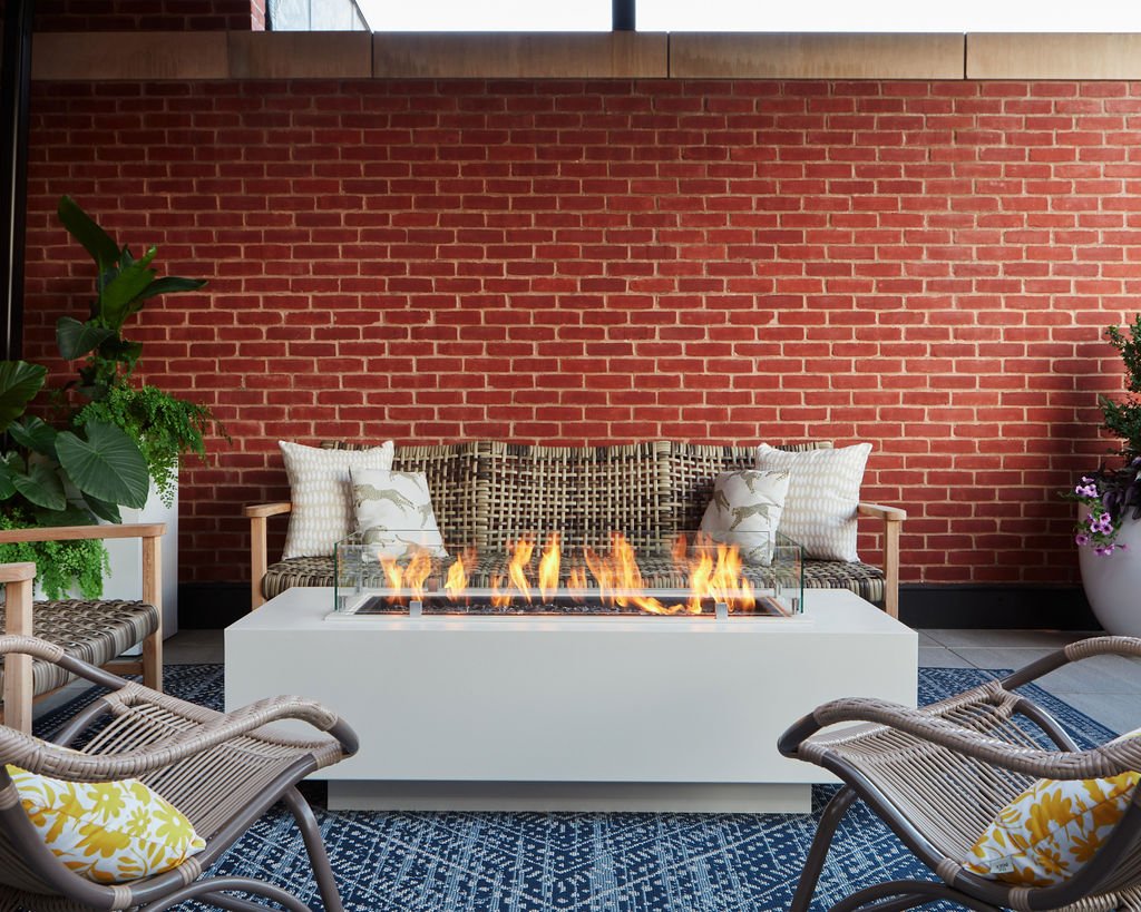 Outdoor FIreplace Installation in Lincoln Park, Chicago