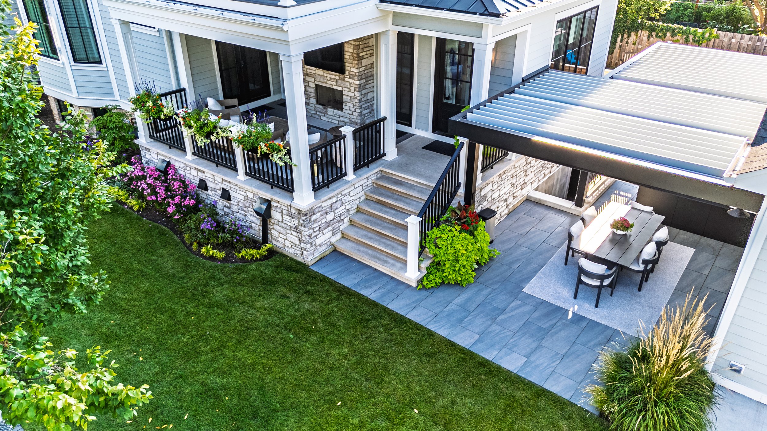 Luxury Backyard and Landscape Design in North Center Chicago