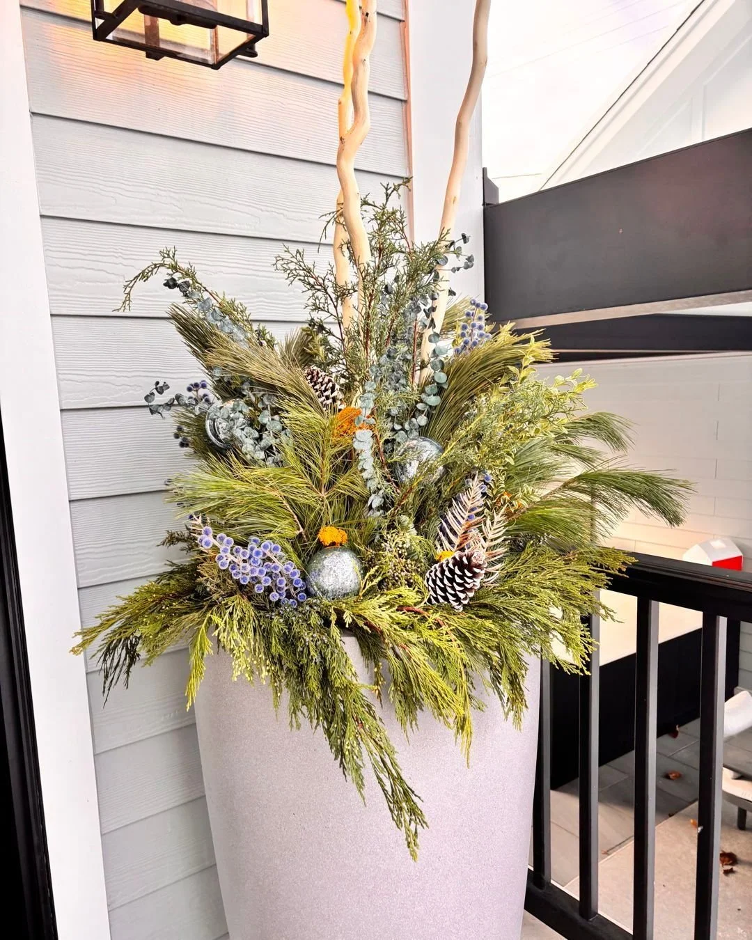 Bringing a little color and holiday spirit to our clients homes!