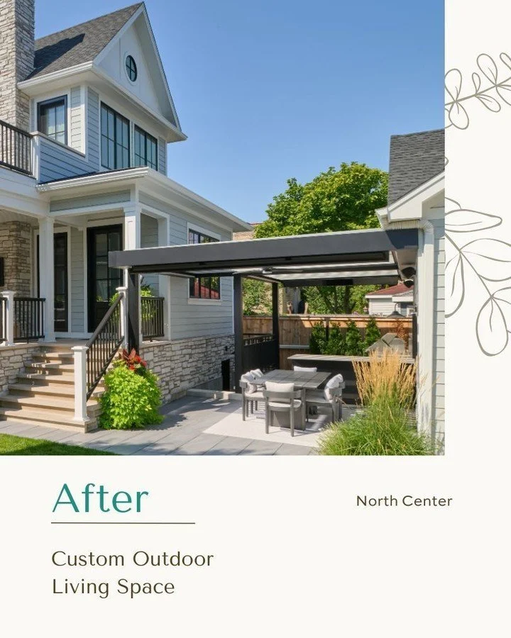 What a before and after! This outdoor landscape and patio renovation was a major transformation that wrapped up in 2025. Can't wait to show you what transformations we are working on in 2026! Happy New Year!