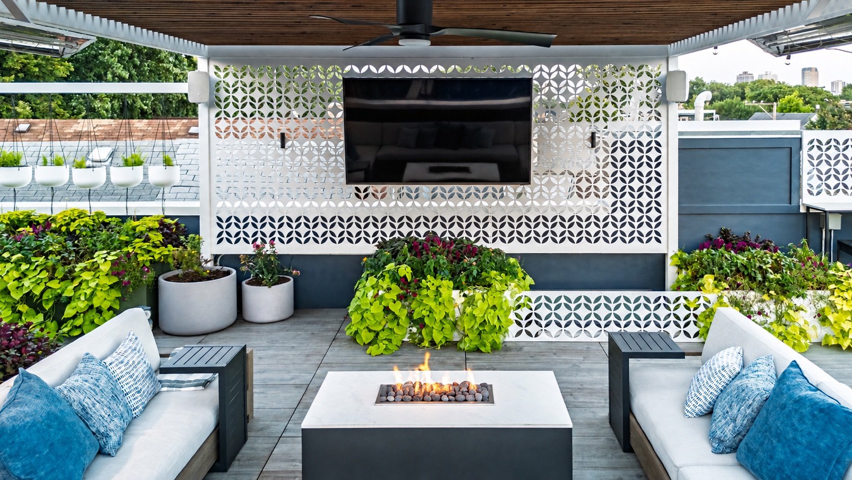 Lakeview Luxury Rooftop Deck with Custom Pergola