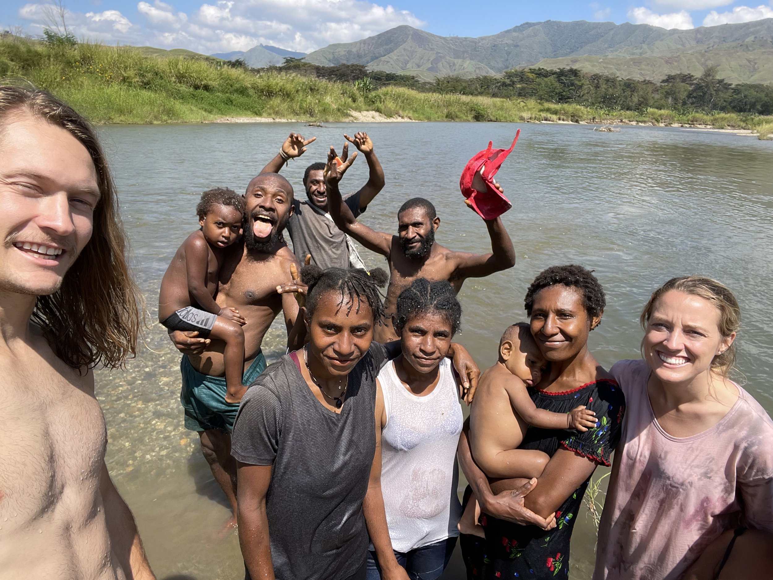 Went with our friends to the river