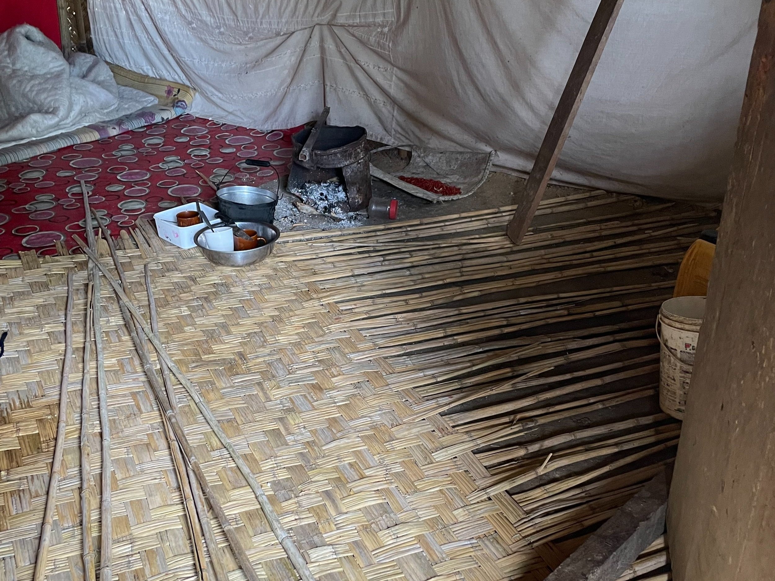 unfinished rivercane floor