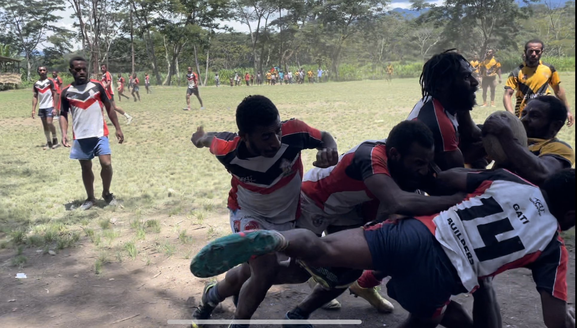An epic rugby game.
