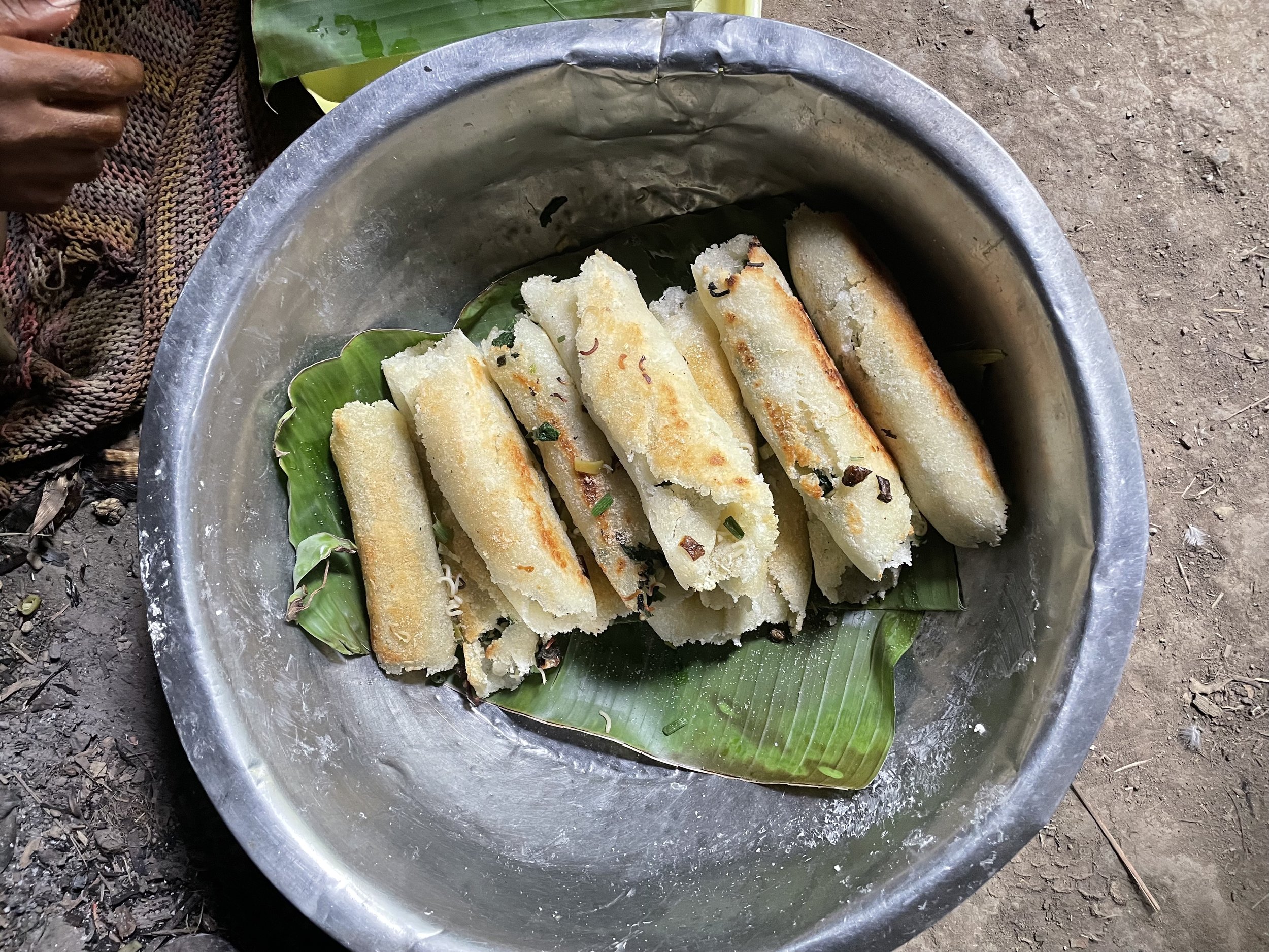 Fried tapioca rolls - so good!