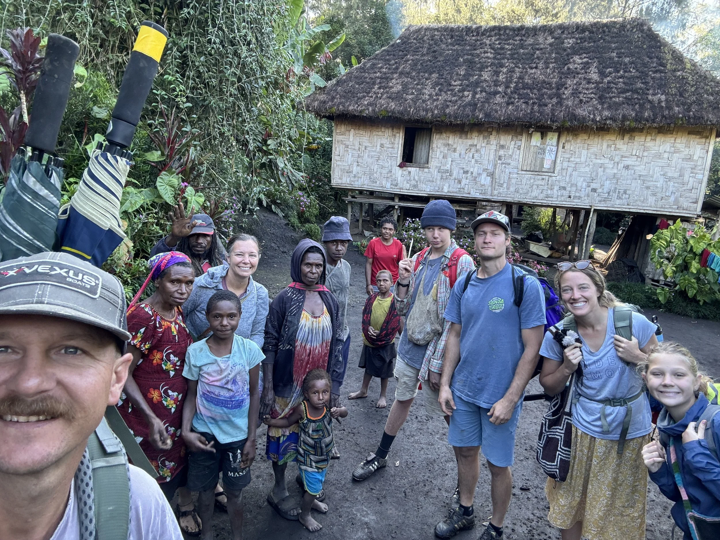 We hiked to another village 3 hours away