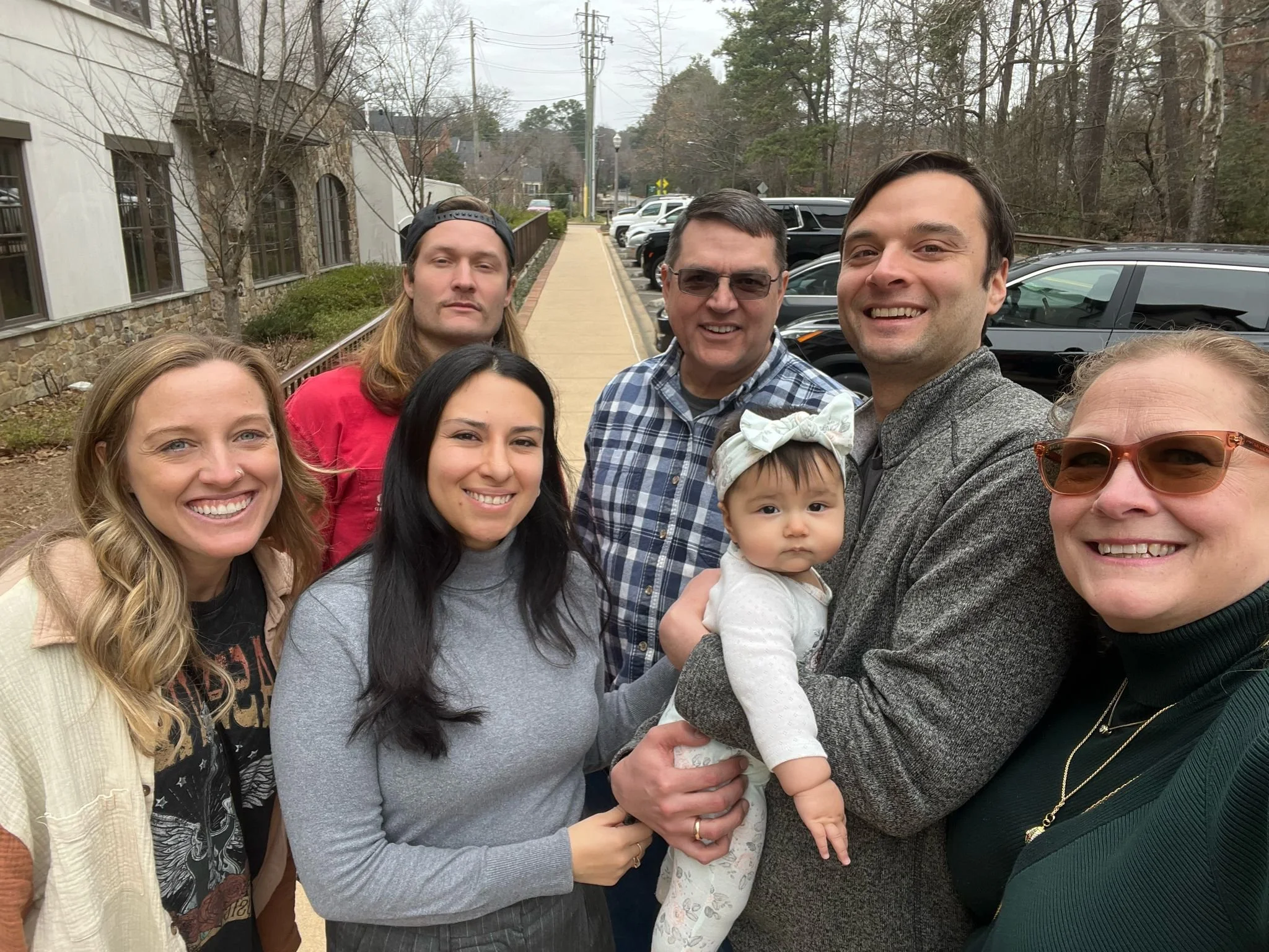 Jess' parents, brother, sister in law, and niece