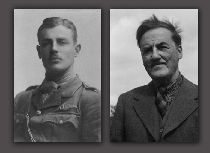 Both&nbsp;Cuthbert Orde&nbsp;(left) and&nbsp;Eric&nbsp;Kennington&nbsp;(right) were veterans of the First World War. Orde was a pilot and Flying Officer (Observer) with the Royal Flying Corps flying Maurice Farman aircraft. Two of his brothers also fought during the war. His brother Herbert was killed on HMS&nbsp;Goliath&nbsp;when it was torpedoed near the Dardanelles in May 1915 and his brother Michael, a pilot,&nbsp;was shot down in 1916 and captured. He was killed in a flying accident in 1920.&nbsp;Eric&nbsp;Kennington, like Orde, was born in 1888 and served in the war, fighting with the 13th&nbsp;Kensington Battalion, London Regiment. He was wounded while fighting on the Western Front and while recovering, he painted a large canvas, entitled&nbsp;The Kensingtons at Lavantie—of his unit resting and exhausted after battle. The painting made him an instant celebrity in art circles and after he recovered, he was sent back to the line, this time as a war artist.&nbsp;Photos: Orde, Wikipedia; Kennington: London Transport Museum