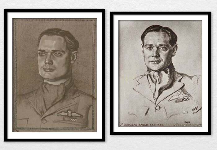 Several pilots of the Battle of Britain and later conflicts were painted or drawn by both Cuthbert Orde and&nbsp;Eric&nbsp;Kennington—case in point,&nbsp;Squadron Leader&nbsp;(later Group Captain)&nbsp;Sir Douglas Robert Steuart Bader, CBE, DSO and …
