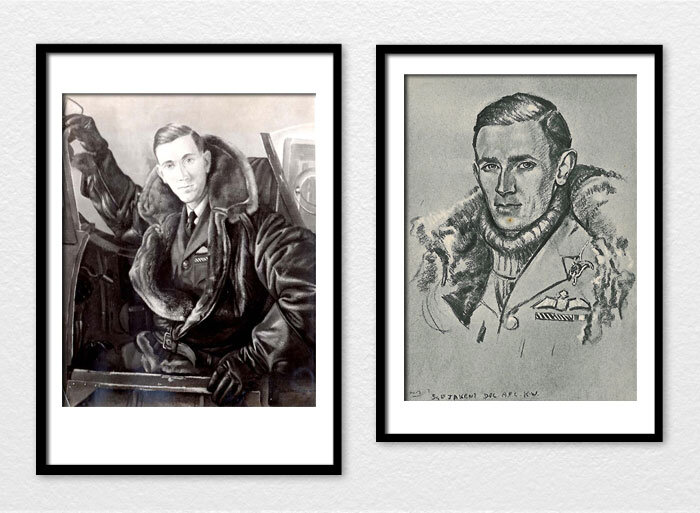 Both Cuthbert Orde (right) and unknown-portraitist John A. Mossbridge (left)&nbsp;took a shot at a “Johnny” Kent portrait.&nbsp;Winnipeg-born&nbsp;Group Captain John Alexander “Johnny” Kent, DFC and Bar, AFC, is a true legend of the Battle of Britai…